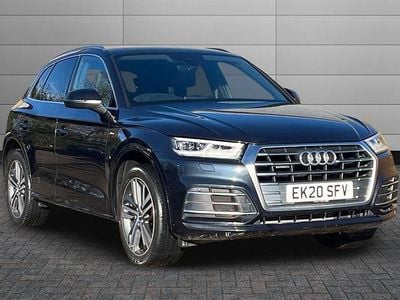 Used Audi Q5 S-Line 245 HP (180 kW) 2020 Blue SUV