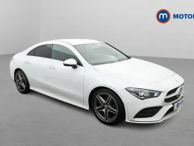 Used Mercedes CLA200 AMG line 163 HP (119 kW) 2022 White Coupe
