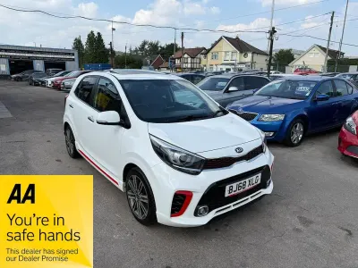 Used Kia Picanto GT-Line S 99 HP (72 kW) 2018 White Hatchback