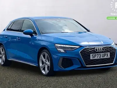 Used Audi A3 Sportback S-Line 110 HP (80 kW) 2023 Blue Hatchback