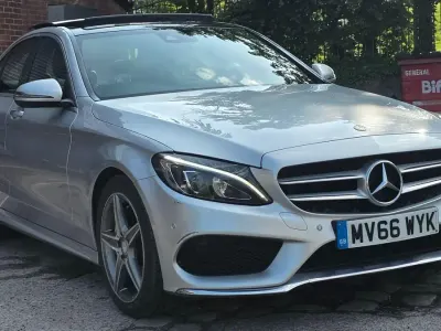 Used Mercedes C250 AMG Line Premium Plus 204 HP (150 kW) 2016 Silver Sedan