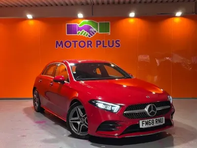Used Mercedes A200 AMG line 163 HP (119 kW) 2019 Red Hatchback