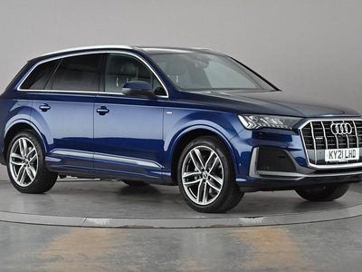 Used Audi Q7 S-Line 286 HP (210 kW) 2021 Blue SUV