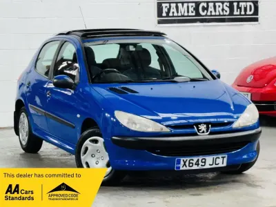 Used Peugeot 206 75 HP (55 kW) 2000 Blue Hatchback