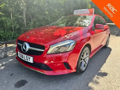 Used Mercedes A180 Sport Edition 122 HP (89 kW) 2018 Red Hatchback