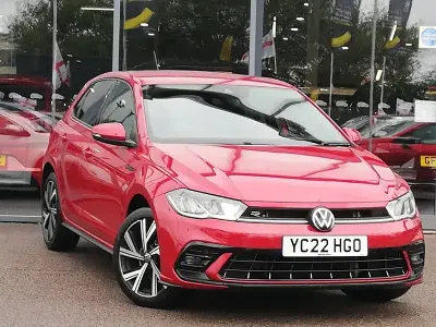 Used VW Polo R-line 110 HP (80 kW) 2022 Red Hatchback