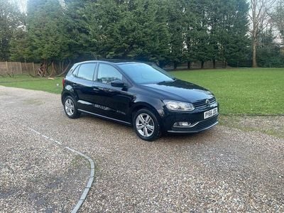 Used VW Polo Match 90 HP (66 kW) 2017 Black Hatchback