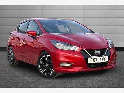 Used Nissan Micra Acenta 92 HP (67 kW) 2021 Red Hatchback