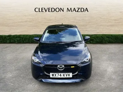 Begagnad Mazda 2 Exclusive-Line 90 HK (66 kW) 2024 Blå Halvkombi