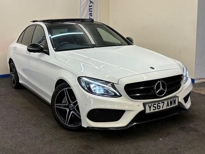Used Mercedes C220 AMG Line Premium 170 HP (125 kW) 2017 White Sedan