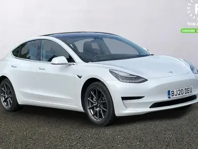 Used Tesla Model 3 Standard Range 180 kW (245 HP) 2020 White Sedan