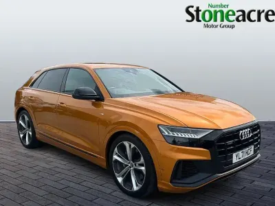 Used Audi Q8 Black Edition 375 HP (275 kW) 2021 Orange SUV