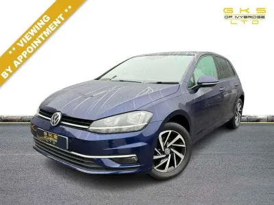 Used VW Golf VII Match 115 HP (84 kW) 2019 Blue Hatchback