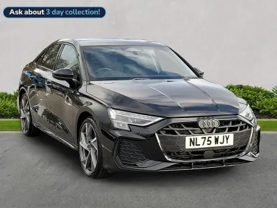 Used Audi A3 Black Edition 147 HP (108 kW) 2025 Black Sedan