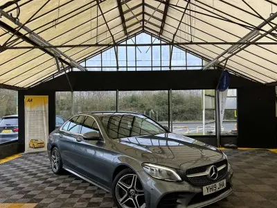 Used Mercedes C220 AMG Line Premium 194 HP (142 kW) 2019 Grey Sedan