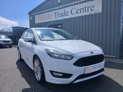 Used Ford Focus ST-Line 140 HP (102 kW) 2018 White Hatchback