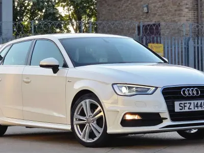 Used Audi A3 Sportback S-Line 2014 White Hatchback
