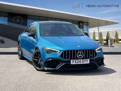 Used Mercedes CLA45 AMG AMG 421 HP (309 kW) 2024 Blue Coupe
