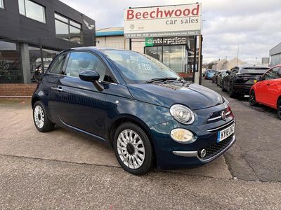 Blue Used 2018 Fiat 500 Lounge Hatchback | £6,395 (Fair price)