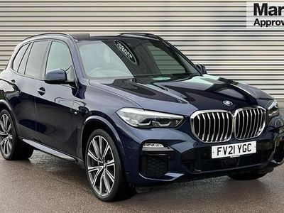 Blue Used 2021 BMW X5 M Sport SUV | £38,957 (Good price)