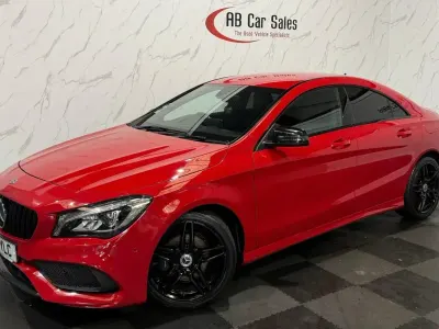 Used Mercedes CLA180 AMG line 122 HP (89 kW) 2018 Red Sedan