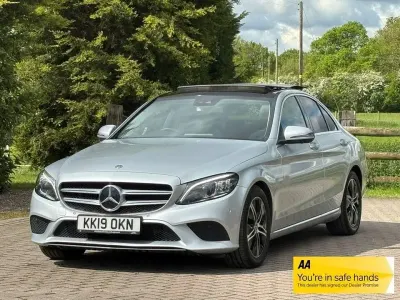 Used Mercedes C200 Premium Plus 2019 Silver Sedan