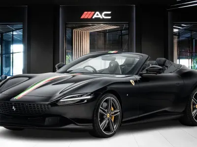 New Ferrari Roma 2025 Black Cabriolet