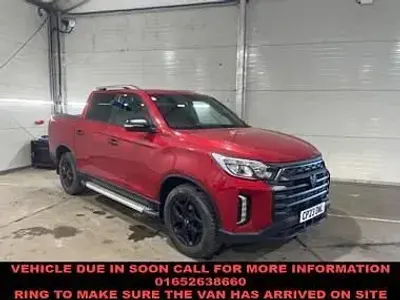 Used SsangYong Musso 187 HP (137 kW) 2023 Red Pickup