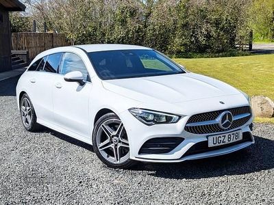 Begagnad Mercedes CLA200 AMG line 2021 Vit Kombi