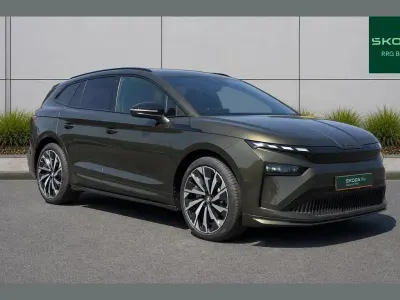 New Skoda Enyaq iV SportLine 210 kW (286 HP) 2026 Olive green metallic SUV