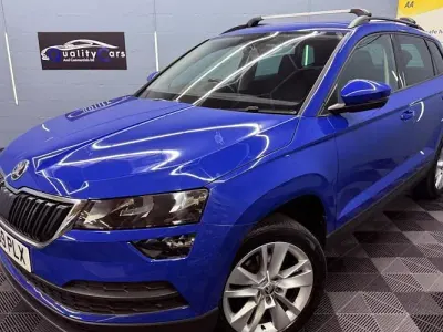 Used Skoda Karoq SE Technology 116 HP (85 kW) 2019 Blue SUV