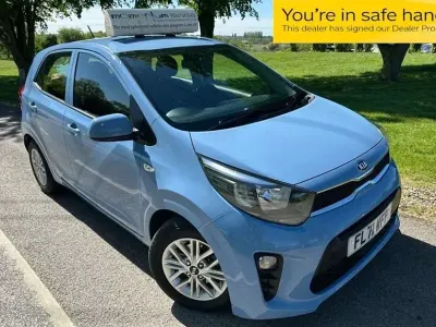 Used Kia Picanto 66 HP (48 kW) 2021 Blue Hatchback