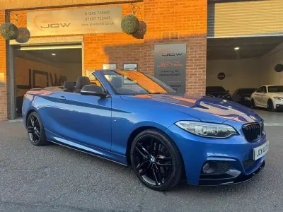 Used BMW 220 M Sport 190 HP (139 kW) 2017 Blue Cabriolet