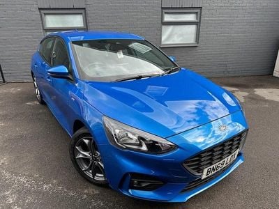 Begagnad Ford Focus ST-Line 125 HK (91 kW) 2020 Blå Halvkombi