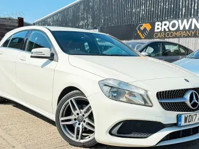 Used Mercedes A180 AMG line 109 HP (80 kW) 2017 White Hatchback