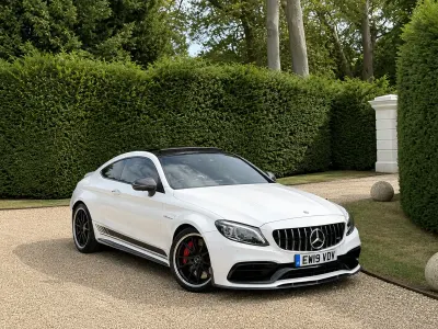 Used Mercedes C63S AMG Premium Plus 503 HP (369 kW) 2019 White Coupe