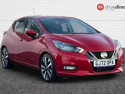 Begagnad Nissan Micra Tekna 92 HK (67 kW) 2022 Röd Halvkombi