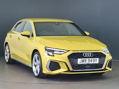 Used Audi A3 S-Line 150 HP (110 kW) 2024 Yellow Hatchback