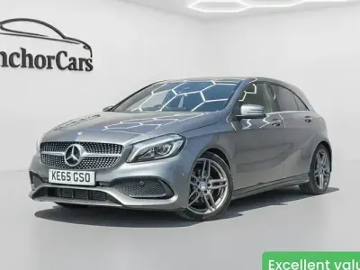 Used Mercedes A200 AMG line 136 HP (100 kW) 2016 Grey Hatchback