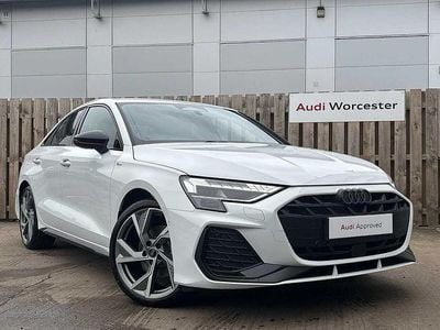 Used Audi A3 Black Edition 150 HP (110 kW) 2025 White Sedan