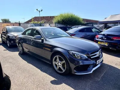 Used Mercedes C200 AMG line 136 HP (100 kW) 2015 Grey Sedan