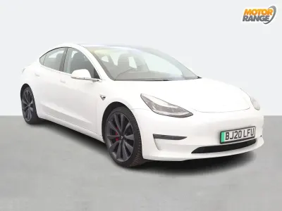 Used Tesla Model 3 Performance 461 kW (627 HP) 2020 White Sedan