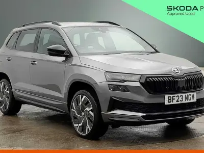 Used Skoda Karoq SportLine 110 HP (80 kW) 2023 Graphite grey metallic SUV