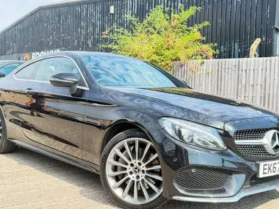 Used Mercedes C250 AMG line 204 HP (150 kW) 2017 Black Coupe