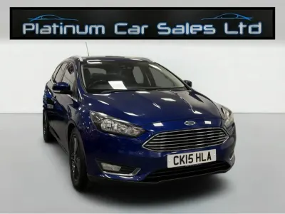 Used Ford Focus Titanium 115 HP (84 kW) 2015 Blue Estate