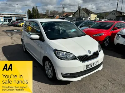 Used Skoda Citigo SE L 75 HP (55 kW) 2018 White Hatchback