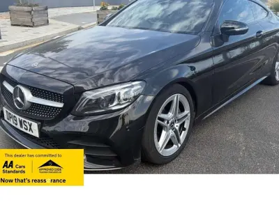 Used Mercedes C220 AMG Line Premium 194 HP (142 kW) 2019 Black Coupe