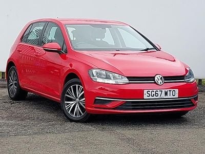 Used VW Golf VII SE 125 HP (91 kW) 2017 Red Hatchback