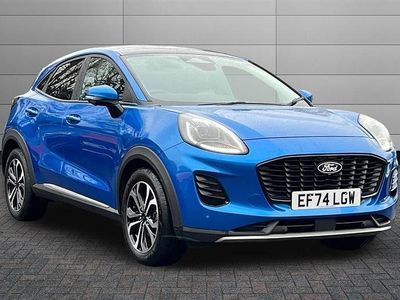 Digital aqua blue Used 2024 Ford Puma Titanium Hatchback | £19,750 (Expensive)