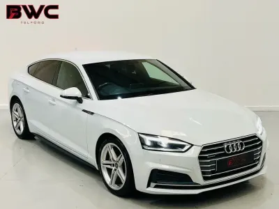 Used Audi A5 Sportback S-Line 190 HP (139 kW) 2017 White Hatchback